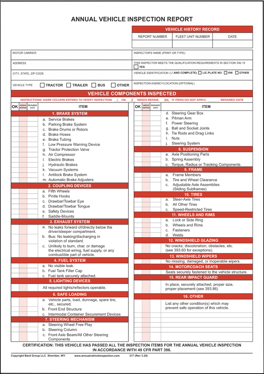 Quirk Commercial Truck Inspection