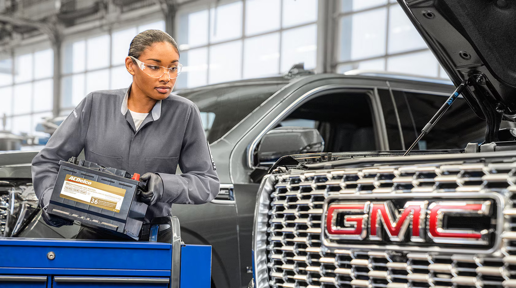 GMC commercial battery service